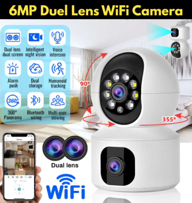 6MP Duel Lens WiFi Camera